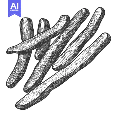 Premium design asset: Hand Drawn Illustration of Several Ginger Roots