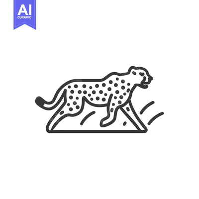 Aset premium populer: Cheetah Running on Grass With Tail Swishing