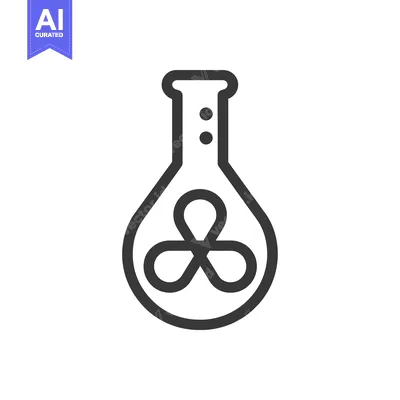 Aset premium populer: Chemical Flask with Three Interlocking Circles Inside