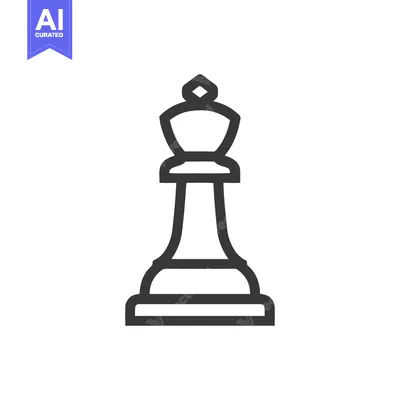 Aset premium populer: Minimalist Chess Queen Icon: Strategic Game Piece in Bold Outline