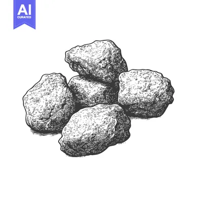 Aset desain premium: A Hand Drawn Illustration Of Meatballs