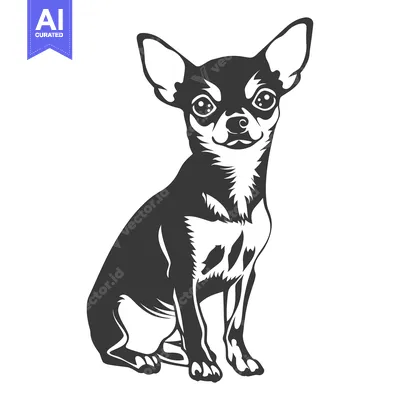 Popular premium asset: A stylized drawing depicts a small seated black and white dog