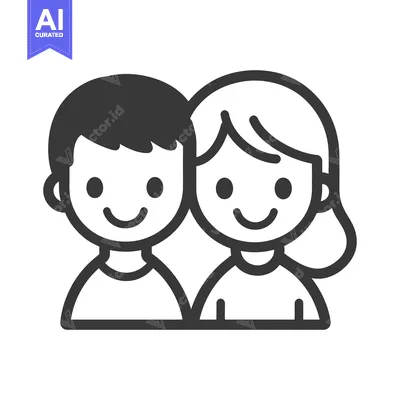 Popular premium asset: Two smiling people are standing together in a friendly embrace