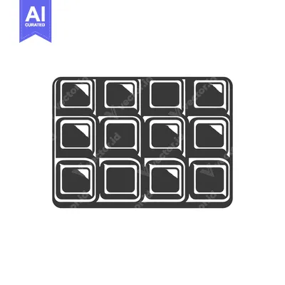 Aset desain premium: A graphic representation of a segmented rectangular bar