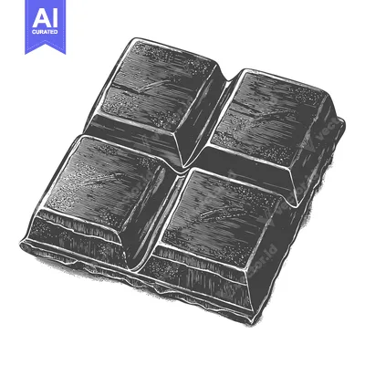 Aset premium populer: A Delicious Dark Chocolate Bar Ready To Eat