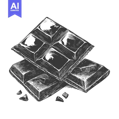 Aset premium populer: Broken Chocolate Bars Pieces Sweet Treat