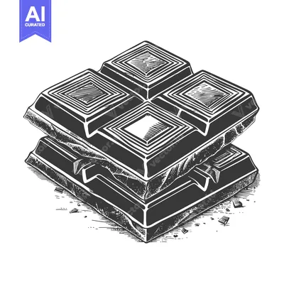 Premium design asset: A Stack of Delicious Chocolate Bars Ready To Eat