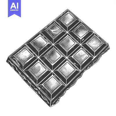 Aset premium populer: A Delicious Chocolate Bar Illustration Graphic Design