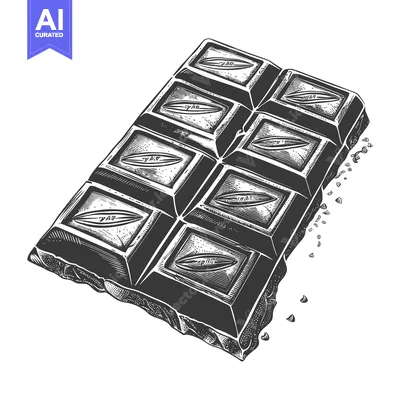 Aset premium populer: A Broken Chocolate Bar With Individual Squares