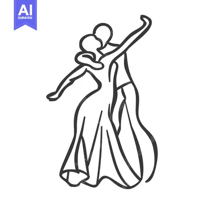 Aset premium populer: Elegant pair of people gracefully performing a traditional dance toget