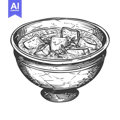 Aset desain premium: A Bowl of Delicious Indonesian Soto Soup