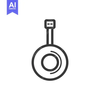 Popular premium asset: Minimalist Banjo Icon: Clean Line Art Illustration on White Background