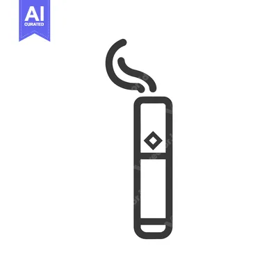 Aset premium populer: A vector illustration of a device with smoke emitting upward