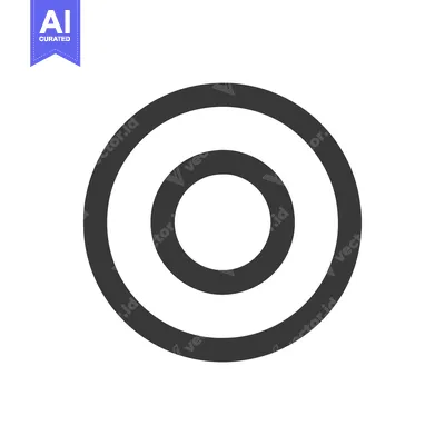 Aset premium populer: Concentric Circles: Minimalist Graphic Design in Dark Gray on White