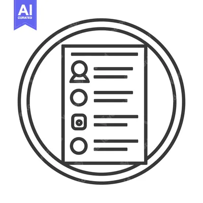 Aset premium populer: Circle Icon with Checklist and Profile Icon