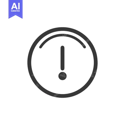 Aset premium populer: Alert Icon: Circular Warning Sign with Exclamation Mark, Minimalist De