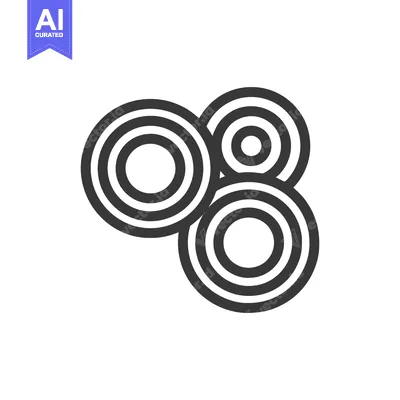 Popular premium asset: Concentric Circles Trio: Minimalist Design with Interlocking Geometric