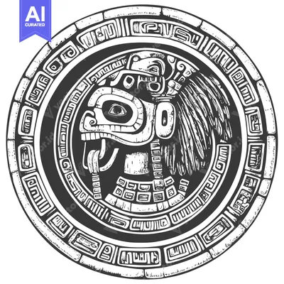 Popular premium asset: Circular Aztec Design with a Stylized Figurehead