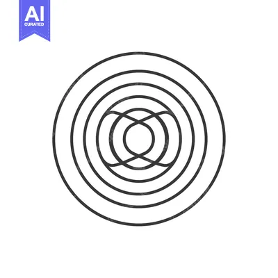 Popular premium asset: Circular design with concentric rings and intersecting lines