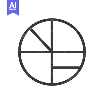 Popular premium asset: Circular Diagram with Five Sections Divided by Lines