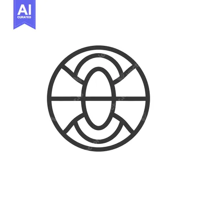Premium design asset: Circular Geometric Design with Central Oval