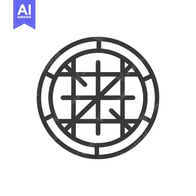 Aset premium populer: Circular Graphic with Intersecting Lines