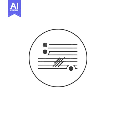 Aset premium populer: Circular Icon Depicting a Stack of Papers with a Checkmark