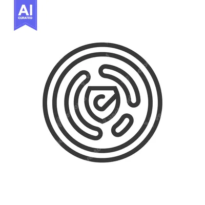 Aset desain premium: Circular Logo Design with a Shield and Checkmark