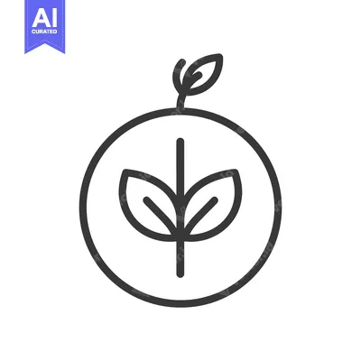 Popular premium asset: Circular Logo with a Simple Plant Sprout Design