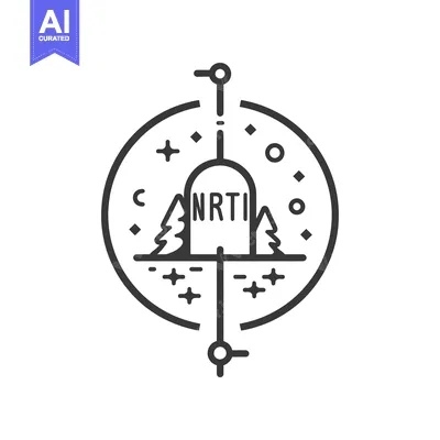 Popular premium asset: Circular Logo with a Tombstone, Trees, and Stars