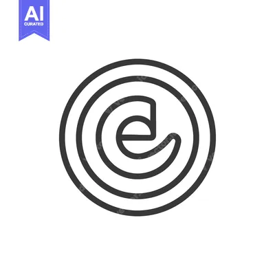 Aset premium populer: Circular Logo with Stylized Letter E