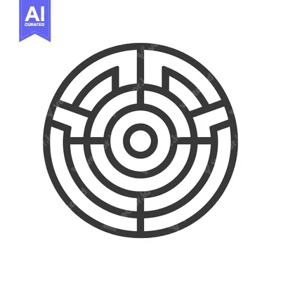 Popular premium asset: Circular Maze with Concentric Rings and a Central Circle