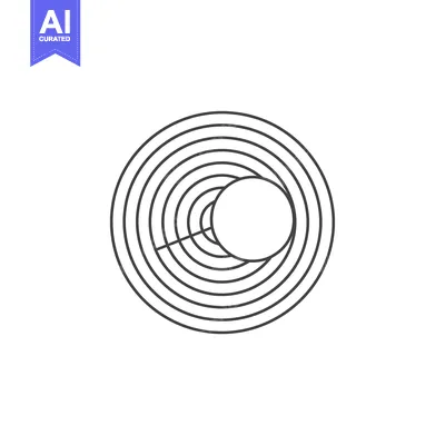 Aset premium populer: Circular Outline with a Circle Inside