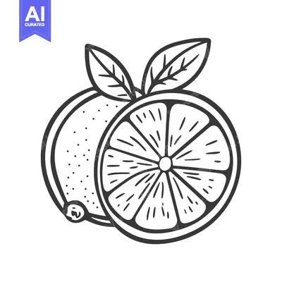 Aset premium populer: A line drawing shows citrus fruit and leafy green parts
