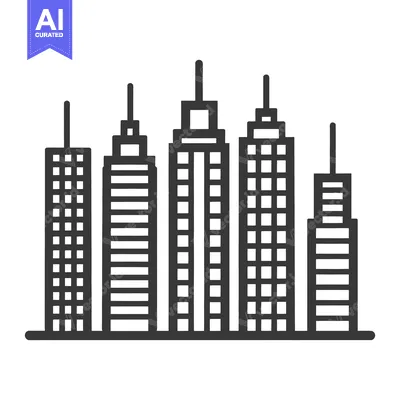 Popular premium asset: Several tall stylized skyscrapers in an urban city environment setting