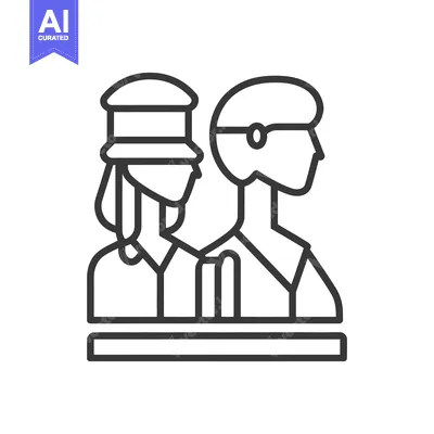Aset premium populer: Two simplified persons are depicted in black outlines together