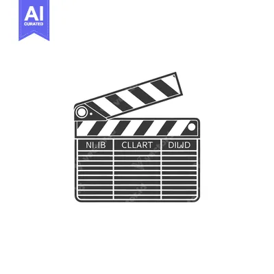 Aset premium populer: Black and white clapboard tool used for filmmaking and video productio