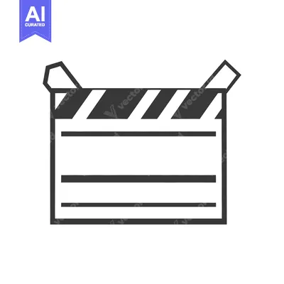 Popular premium asset: A graphic representation of a filmmaking clapperboard illustration