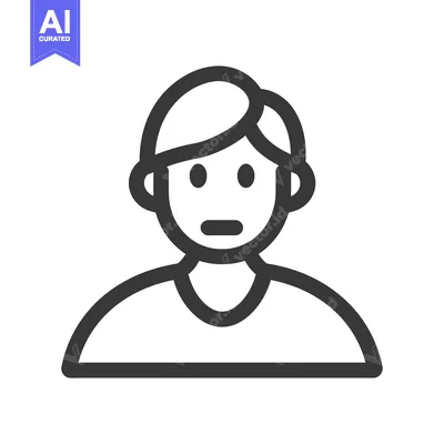 Simple Icon Depicting A Person With Hair And Basic Features