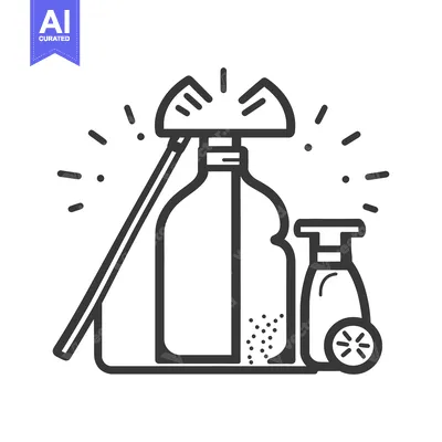 Aset premium populer: A black and white graphic representing a laboratory experiment