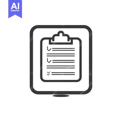 Aset desain premium: Simple digital checklist or to do list displayed within a frame