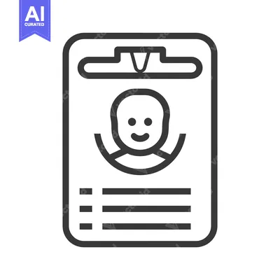 Aset desain premium: Clipboard with a smiling face and form fields