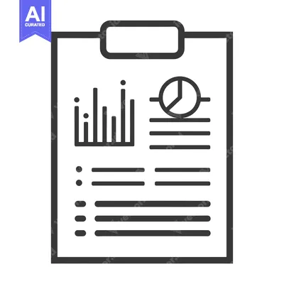 Aset premium populer: Clipboard with Bar Graph, Pie Chart, and List