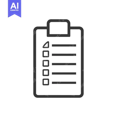 Aset premium populer: Clipboard with Checklist and Lines