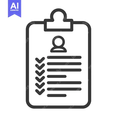 Aset premium populer: Clipboard with Checklist and Profile Icon