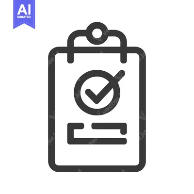 Popular premium asset: Clipboard with Checkmark and Blank Space for Text