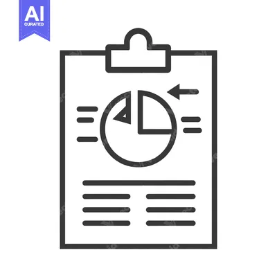 Popular premium asset: Clipboard with Pie Chart and Arrow for Data Analysis