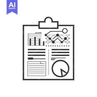 Aset premium populer: Clipboard with Various Data Charts and Graphs