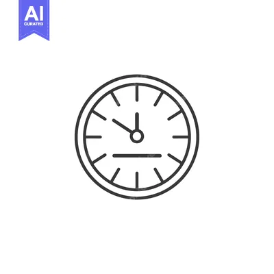 Aset premium populer: Clock Face with Single Hand at 12 O'Clock