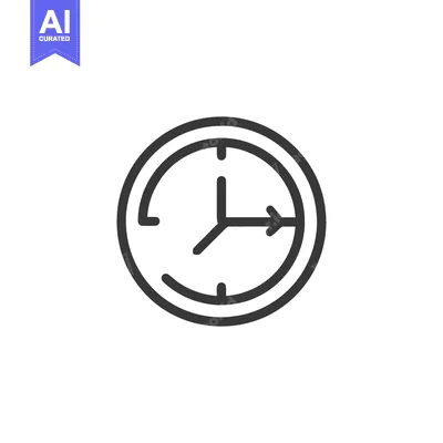 Aset premium populer: Minimalist Clock Icon: Time Management, Deadline, and Productivity Sym